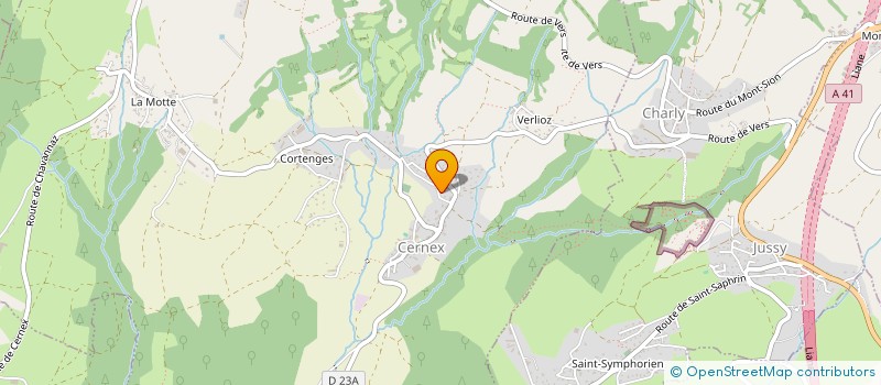 localisation de l'entreprise SCI L' OUSTALET  CERNEX