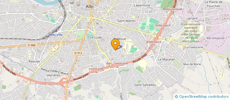 localisation de l'entreprise SCI L'OUSTALOU D'USTOU à ALBI