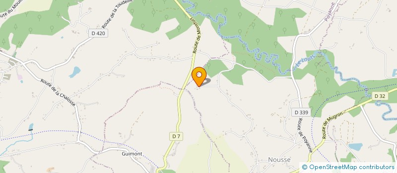 localisation de l'entreprise SCI L OUSTAOULOT  GAMARDE-LES-BAINS