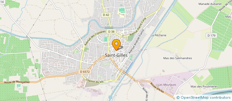 localisation de l'entreprise SCI L'OUSTAU  SAINT-GILLES