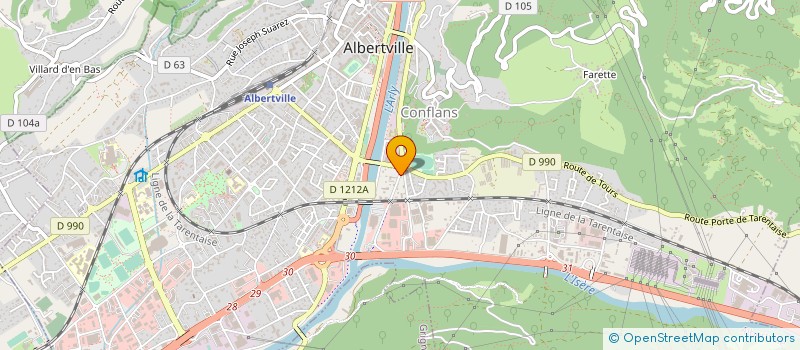 localisation de l'entreprise SCI L OUSTETA  ALBERTVILLE