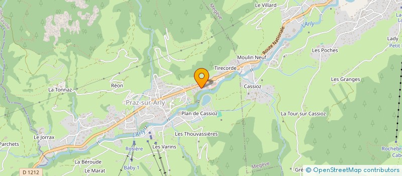 localisation de l'entreprise SCI L'OUTA  PRAZ-SUR-ARLY