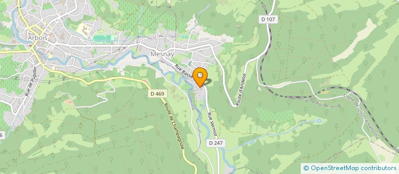 localisation de l'entreprise SCI L OUTRECUISANCE  MESNAY