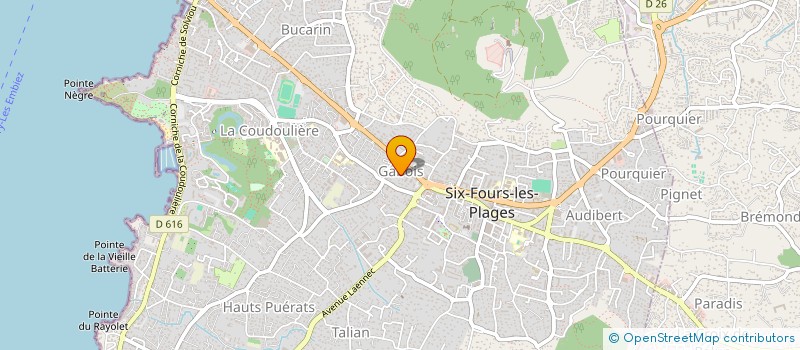 localisation de l'entreprise SCI L OUVIERE à SIX-FOURS-LES-PLAGES