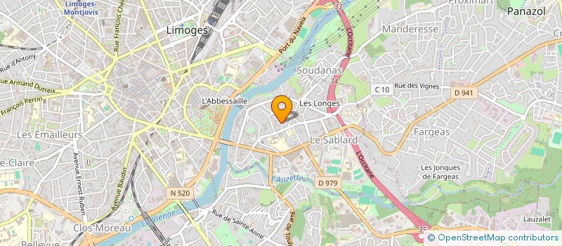 localisation de l'entreprise SCI L'OUVRIER VICTOR à LIMOGES