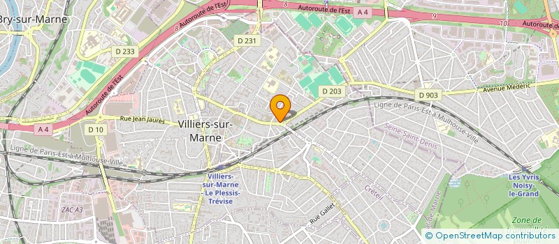 localisation de l'entreprise SCI L'  OVALE  VILLIERS-SUR-MARNE