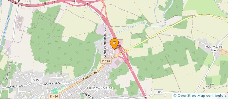 localisation de l'entreprise SCI L'OVALIE  QUINCY-VOISINS