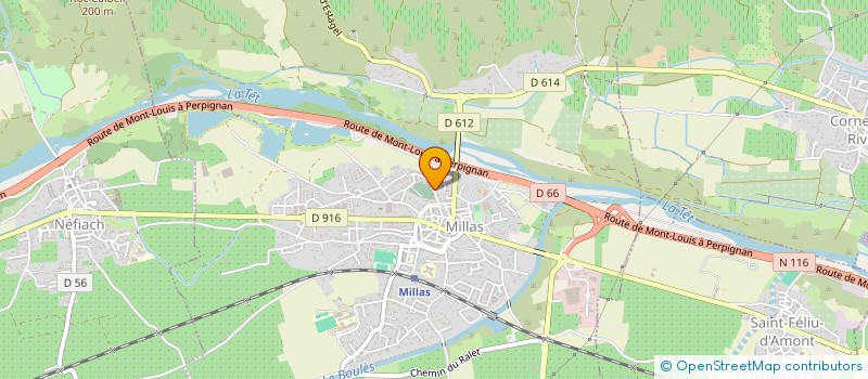 localisation de l'entreprise SCI L'OVALIE  MILLAS