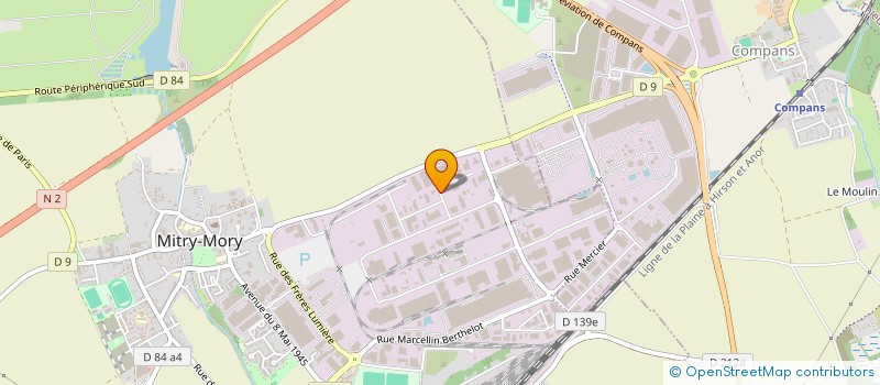 localisation de l'entreprise SCI L'OVALIE  MITRY-MORY