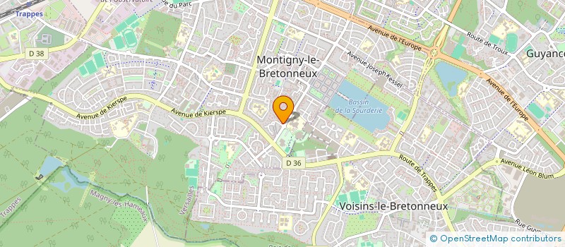 localisation de l'entreprise SCI L P  MONTIGNY-LE-BRETONNEUX