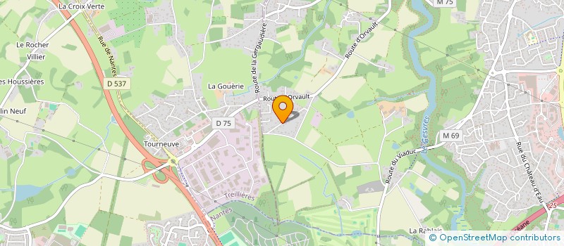 localisation de l'entreprise SCI L.P.  LA CHAPELLE-SUR-ERDRE