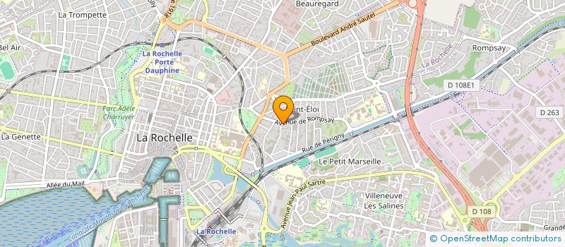 localisation de l'entreprise SCI L.P.  LA ROCHELLE