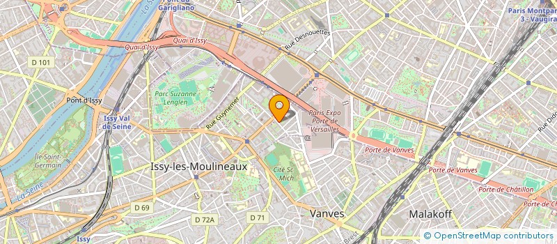 localisation de l'entreprise SCI L&P à ISSY-LES-MOULINEAUX