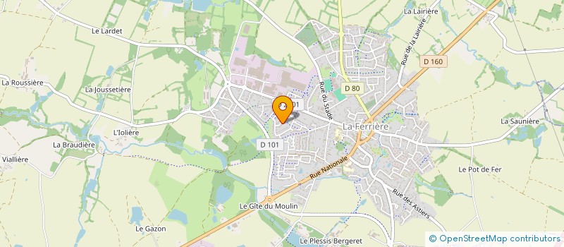 localisation de l'entreprise SCI L P B à LA FERRIERE