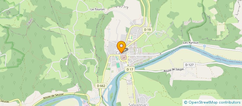 localisation de l'entreprise SCI L P C  CAJARC