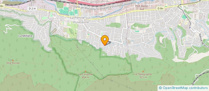 localisation de l'entreprise SCI L&P FAMILY  LA PENNE-SUR-HUVEAUNE