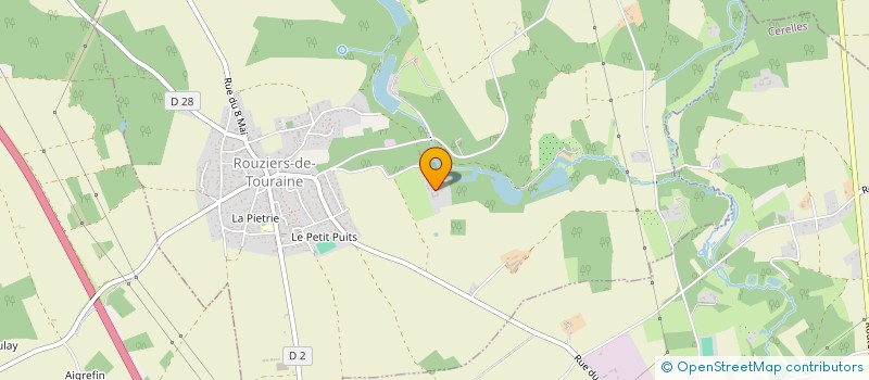 localisation de l'entreprise SCI L.P.G. à ROUZIERS-DE-TOURAINE
