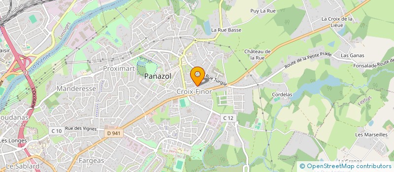 localisation de l'entreprise SCI L.R.H à PANAZOL