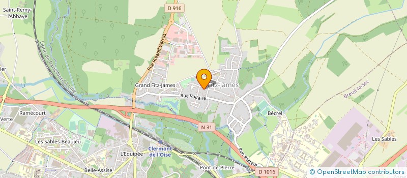 localisation de l'entreprise SCI L.R.P.  FITZ-JAMES