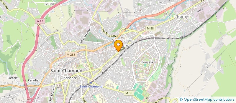 localisation de l'entreprise SCI L R R  SAINT-CHAMOND