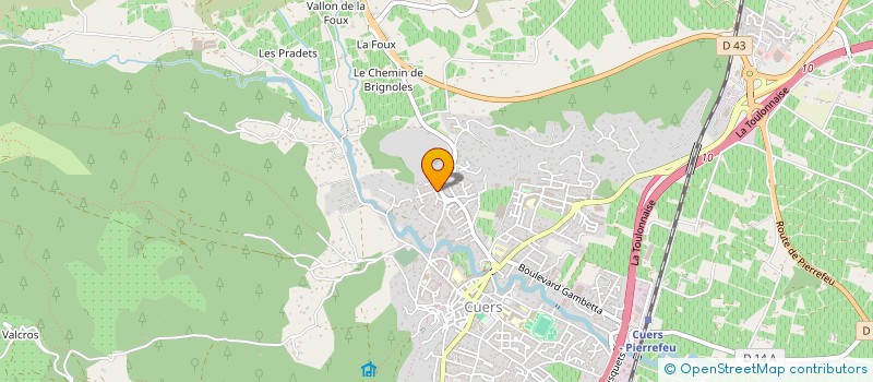 localisation de l'entreprise SCI L.R.V.O. LA RUEE VERS L'OR  CUERS