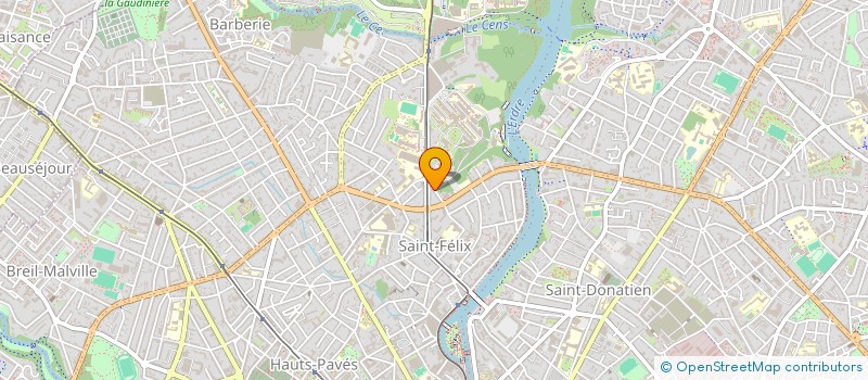 localisation de l'entreprise SCI L-ROSE  NANTES
