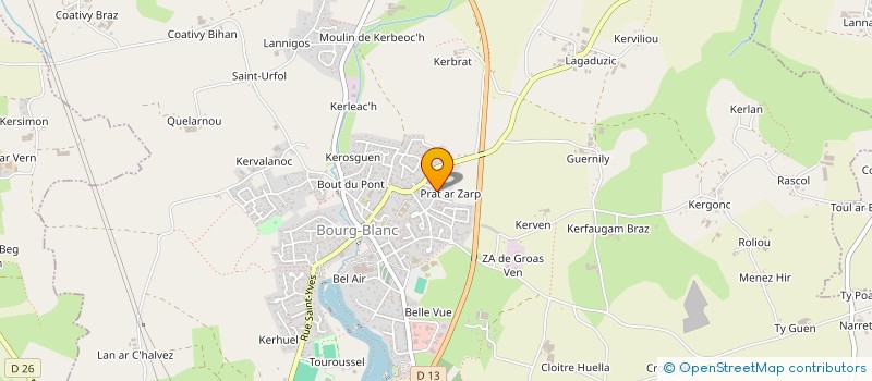 localisation de l'entreprise SCI L&S  BOURG-BLANC