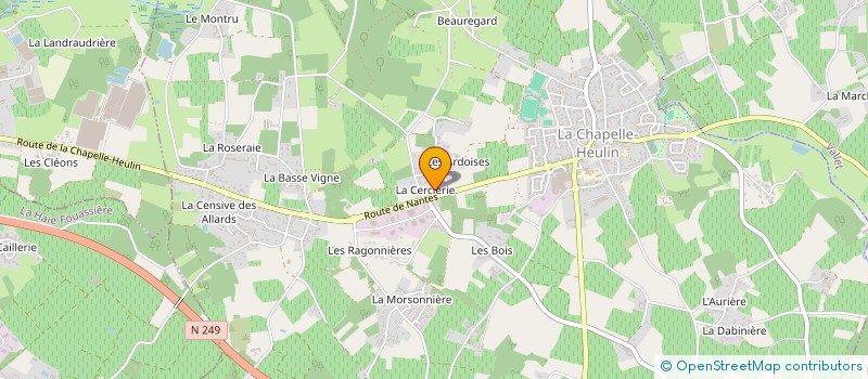 localisation de l'entreprise SCI L.S.G.  LA CHAPELLE-HEULIN