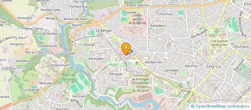 localisation de l'entreprise SCI L.S.P.  BREST