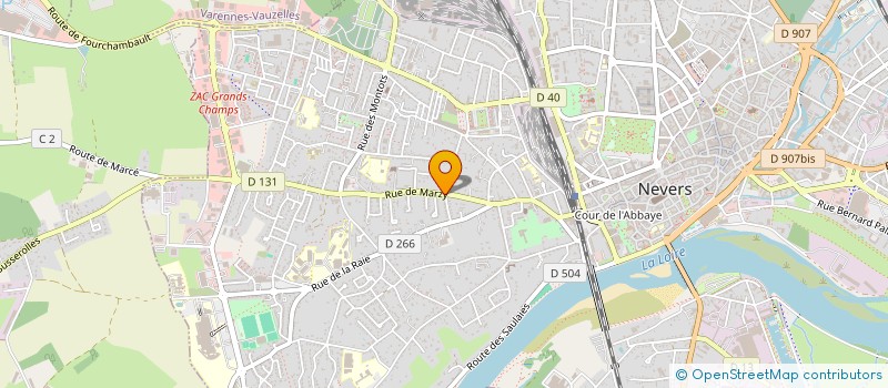 localisation de l'entreprise SCI L.T. à NEVERS