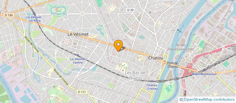 localisation de l'entreprise SCI L.T.  CHATOU