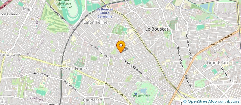 localisation de l'entreprise SCI L.T.  LE BOUSCAT