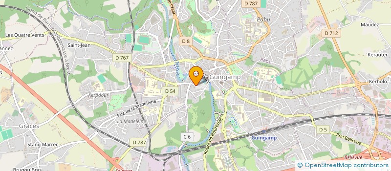 localisation de l'entreprise SCI L&T ASSOCIES  GUINGAMP