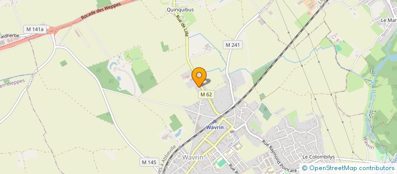localisation de l'entreprise SCI L.T.L.P.  WAVRIN