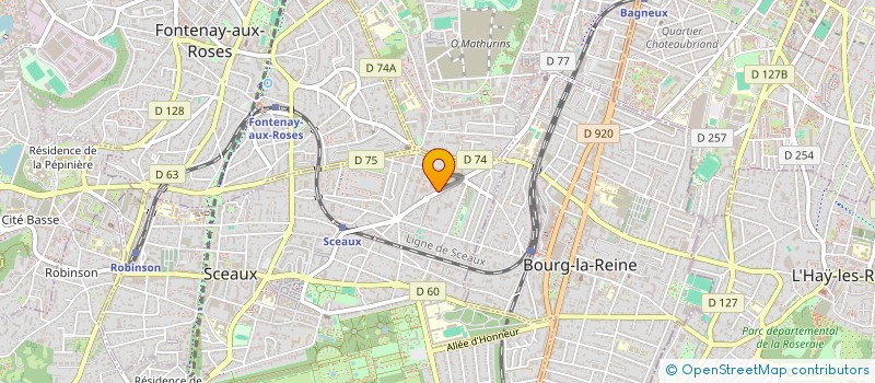 localisation de l'entreprise SCI L.T.P. à SCEAUX