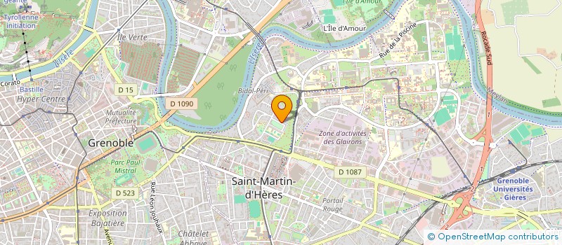 localisation de l'entreprise SCI L'UBAC  SAINT-MARTIN-D'HERES