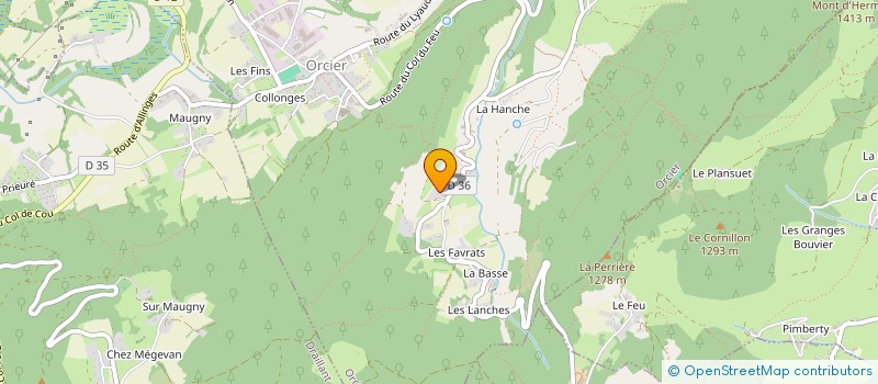 localisation de l'entreprise SCI L'UCHE MURAILLE  ORCIER