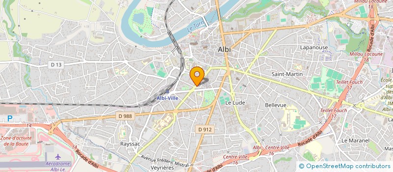 localisation de l'entreprise SCI L'UNION à ALBI
