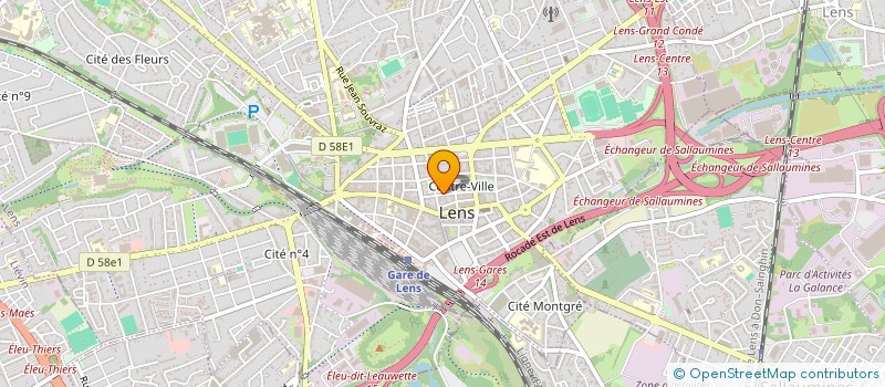 localisation de l'entreprise SCI L'UNION DU PAS DE CALAIS  LENS