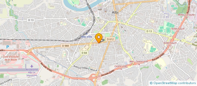 localisation de l'entreprise SCI L UNIVERS à ALBI