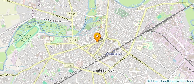 localisation de l'entreprise SCI L'UNIVERSITE à CHATEAUROUX