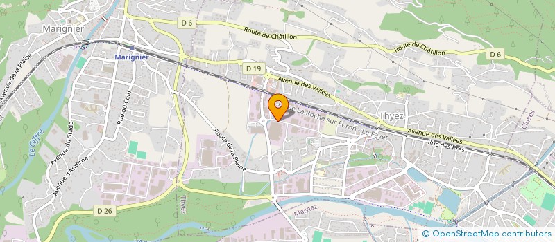 localisation de l'entreprise SCI L'USINE  THYEZ