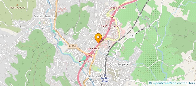 localisation de l'entreprise SCI L'USINE  SOLLIES-PONT