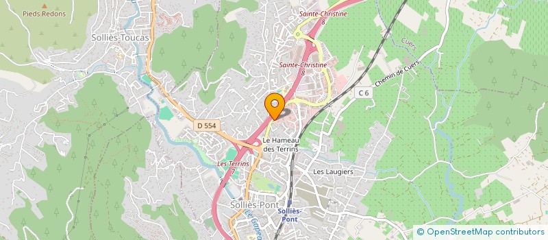 localisation de l'entreprise SCI L'UZINE  SOLLIES-PONT