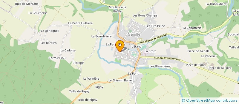 localisation de l'entreprise SCI L.V.2.C.  GENILLE