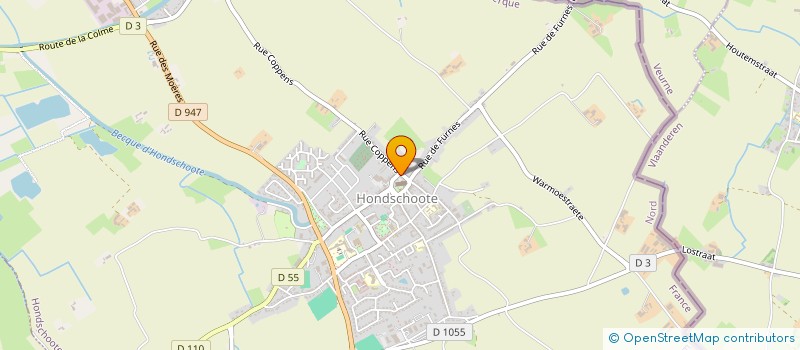 localisation de l'entreprise SCI L.V.  HONDSCHOOTE