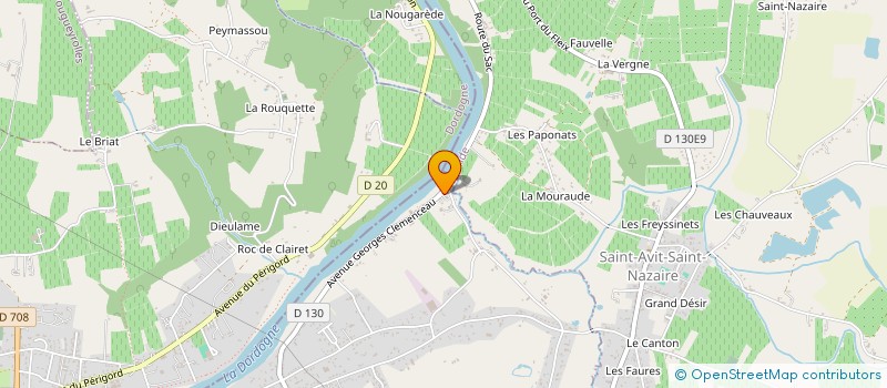 localisation de l'entreprise SCI L.V  PINEUILH