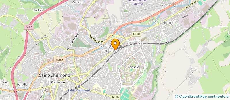 localisation de l'entreprise SCI L V C  SAINT-CHAMOND