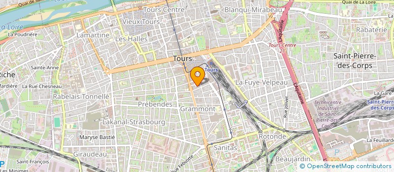 localisation de l'entreprise SCI L.V.I.  TOURS