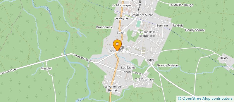 localisation de l'entreprise SCI L.V.N.N.  BELIN-BELIET